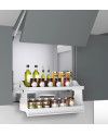 Estante Abatible NEO Plastimodul Blanco y Grafito | Módulos 60 y 90