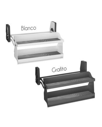 Estante Abatible NEO Plastimodul Blanco y Grafito | Módulos 60 y 90