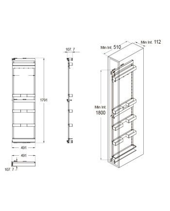Columna de Limpieza NEO System Plastimodul | Blanco y Grafito