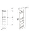 Columna de Limpieza NEO System Plastimodul | Blanco y Grafito
