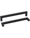 Tirador Cuadrado Negro Cocina | 96-196 mm Barra 12x12