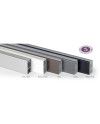 Barra Armario Rectangular Plata 3,95 m | Barra Colgar Ropa Resistente