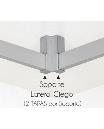 Barra Armario Rectangular Plata 3,95 m | Barra Colgar Ropa Resistente