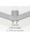 Barra Armario Rectangular Plata 3,95 m | Barra Colgar Ropa Resistente