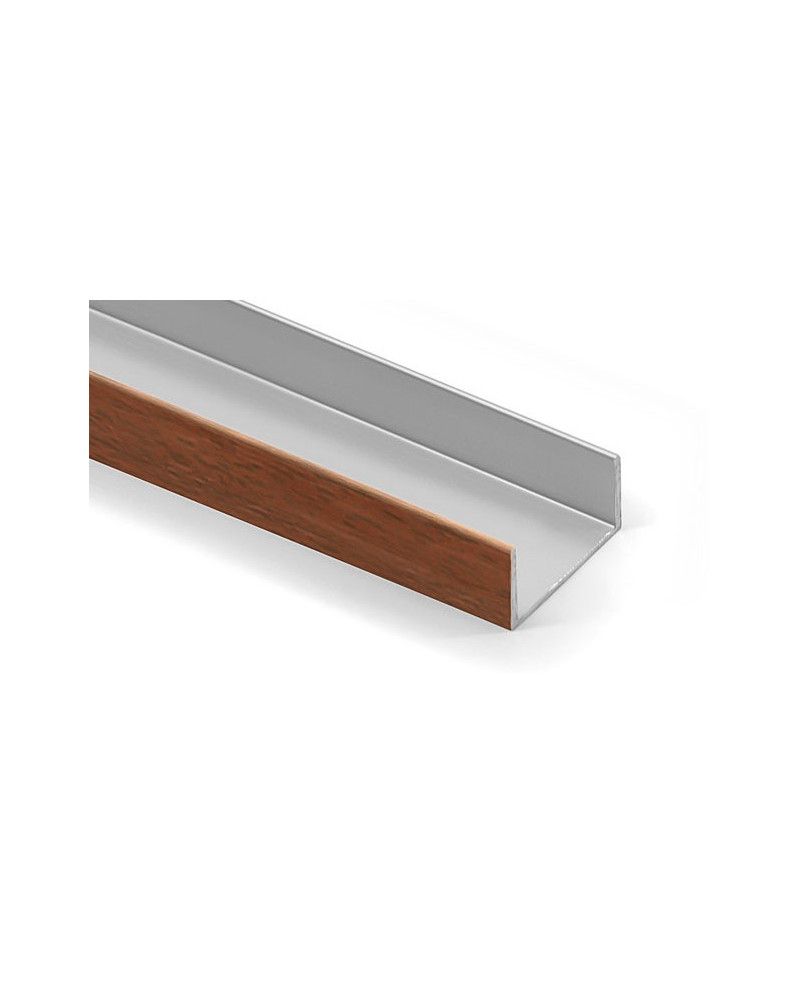 Perfil U 16 mm Madera Pino 1m | Remate de Cantos Natural y Profesional