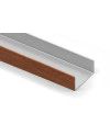 Perfil U 16 mm Madera Pino 1m | Remate de Cantos Natural y Profesional