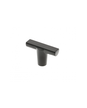 Pomo Negro Mate en T | Tirador Moderno para Muebles Cocina