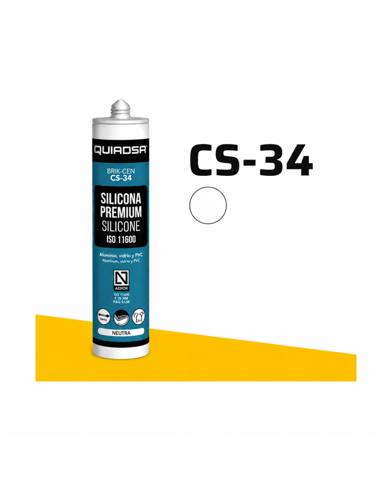 Brik-Cen CS-34 Silicona Profesional Neutra Blanco Laca | Precio online