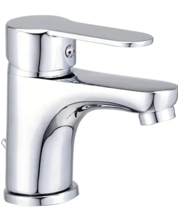 Grifo Monomando Lavabo Lyon | Minimalista Cromo Brillante