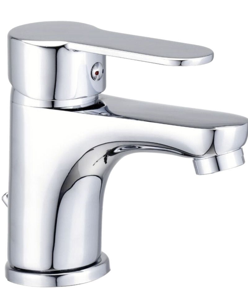 Grifo Monomando Lavabo Lyon | Minimalista Cromo Brillante