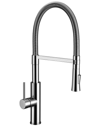 Grifo Fregadero Camaleón Muelle Metálico | Industrial