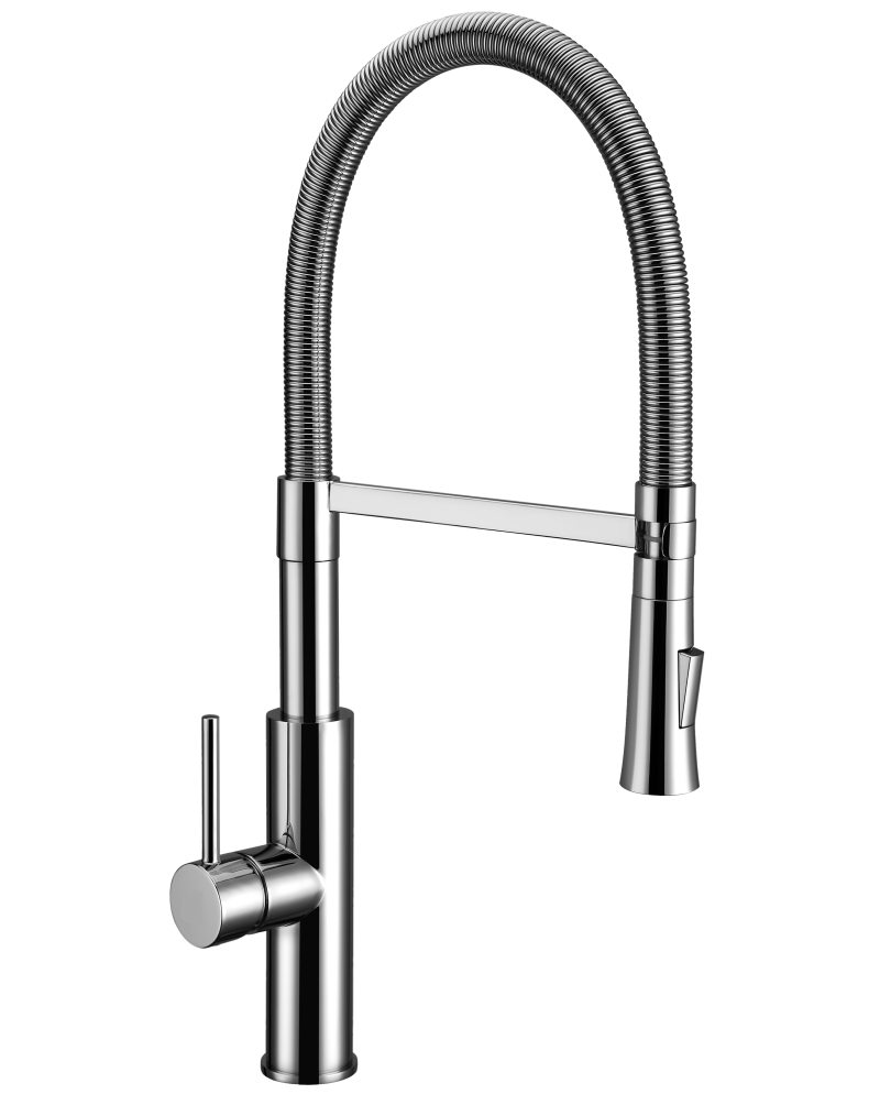 Grifo Fregadero Camaleón Muelle Metálico | Industrial