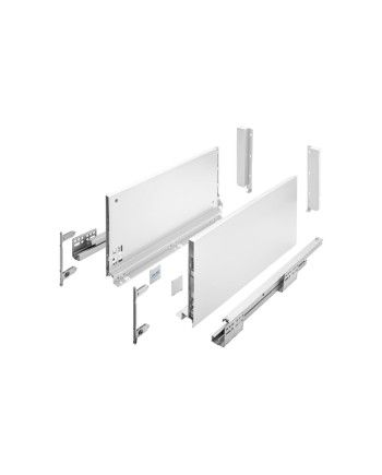 Cajón Metálico AXISPRO PUSH 199 mm | Máxima Capacidad + Melamina a Medida