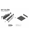 Cajón Metálico AXISPRO 116 mm Soft Close | Guías con Freno + Melamina a Medida