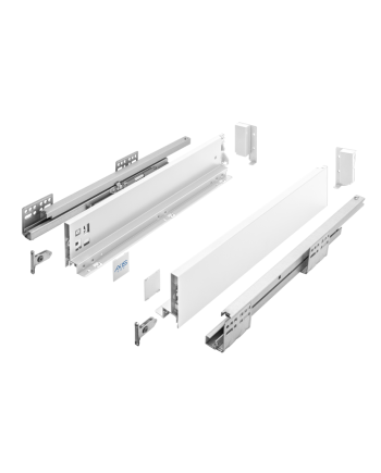 Cajón Metálico AXISPRO 116 mm Soft Close | Guías con Freno + Melamina a Medida