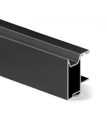 Kit Perfil Tirador Puerta Armario 19 mm Plata Mate 2,60m Modelo C 28814