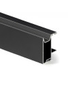 Kit Perfil Tirador Puerta Armario 19 mm Plata Mate 2,60m Modelo C 28814