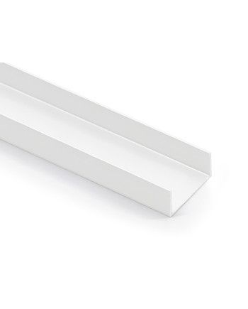 Kit Perfil Tirador Puerta Armario 19 mm Blanco Mate RAL 9003 2,60m | Sistema Completo