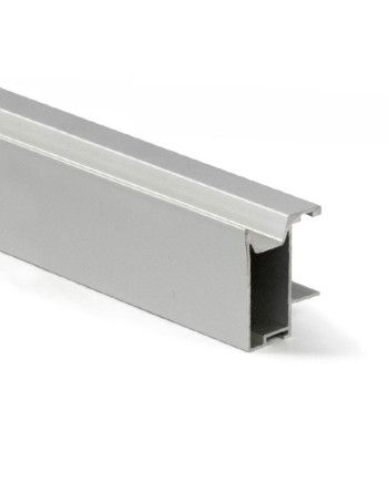 Kit Perfil Tirador Puerta Armario 19 mm Blanco Mate RAL 9003 2,60m Modelo F28811-R