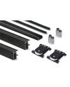 Kit Perfil Tirador Puerta Armario 16 mm Negro Mate 2,60m Modelo C 28762