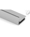 Kit Perfil Tirador Puerta Armario 16 mm Blanco Mate RAL 9003 2,60m Modelo M 29783