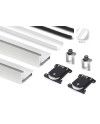 Kit Perfil Tirador Puerta Armario 16 mm Blanco Mate RAL 9003 2,60m Modelo M 29783