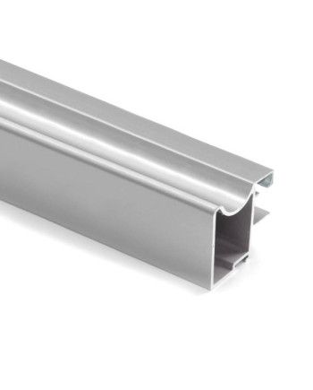 Kit Perfil Tirador Puerta Armario 10 mm Plata Mate 2,60m Modelo R 28004