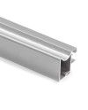 Kit Perfil Tirador Puerta Armario 10 mm Plata Mate 2,60m Modelo R 28004