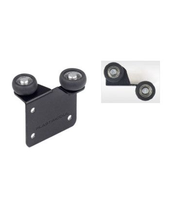 Kit Perfil Tirador Puerta Armario 10 mm Blanco Semibrillo RAL 9003 2,60m Modelo R 28003