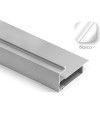 Kit Perfil Tirador Puerta Armario 10 mm Blanco Mate RAL 9003 2,60m Modelo M 28103-R