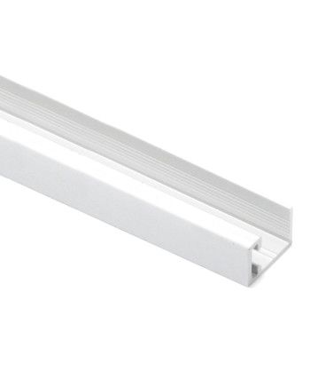 Kit Perfil Tirador Puerta Armario 10 mm Blanco Mate RAL 9003 2,60m Modelo M 28103-R