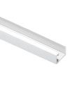 Kit Perfil Tirador Puerta Armario 10 mm Blanco Mate RAL 9003 2,60m Modelo M 28103-R