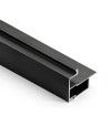 Kit Perfil Tirador Puerta Armario 10 mm Negro Mate 2,60m Modelo M 28082
