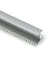 Perfil H Aluminio 16 mm Plata Mate 1m | Unión de Paneles Profesional