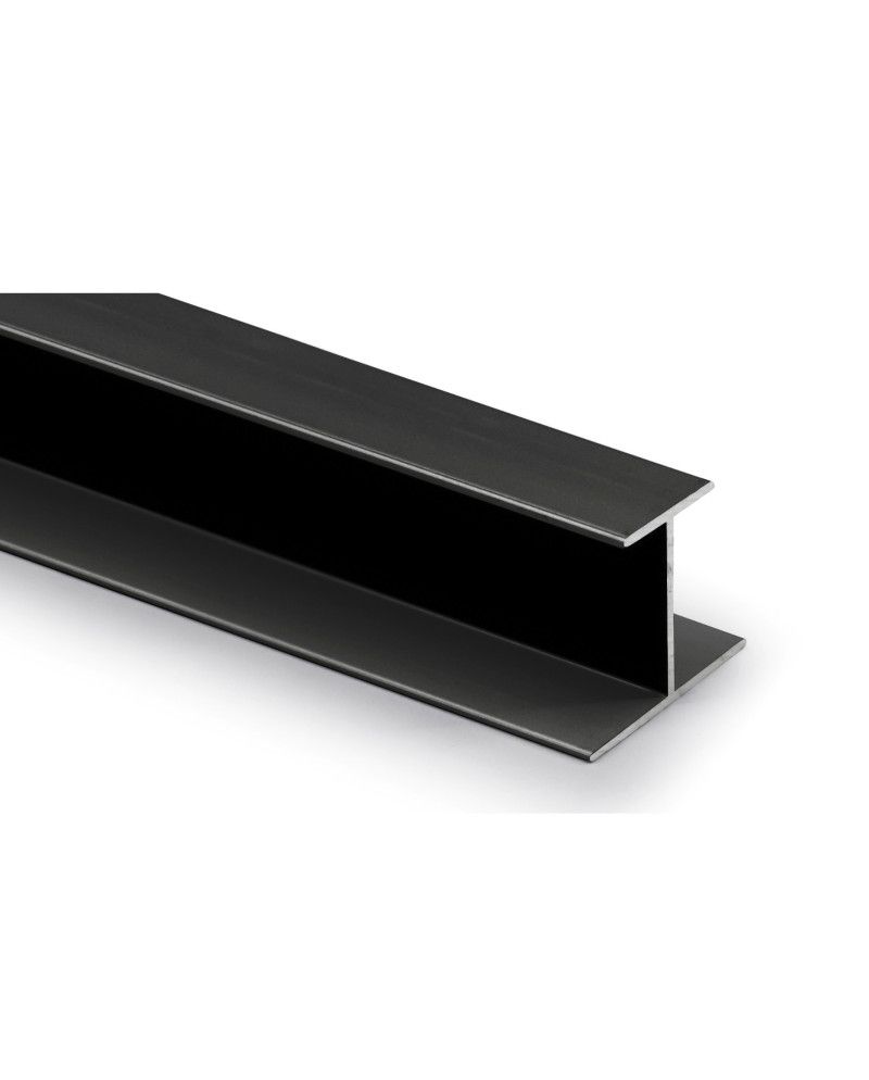 Perfil H 16 mm Negro Mate 1m | Unión de Paneles y Acabado Profesional