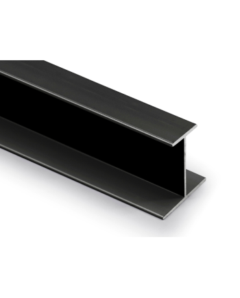Perfil H 19 mm Negro Mate 1m | Unión de Paneles Profesional y Moderna