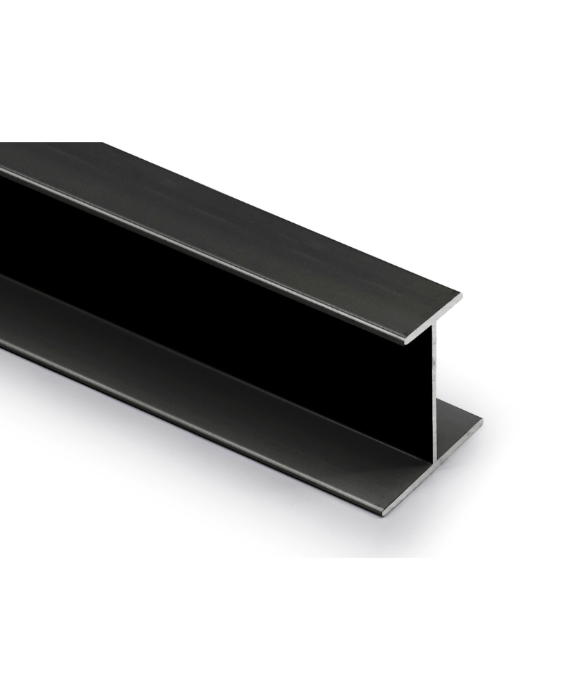 Perfil H 19 mm Negro Mate 1m | Unión de Paneles Profesional y Moderna