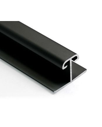 Perfil H 10 mm Negro Mate 1m | Unión de Paneles Ligera y Moderna