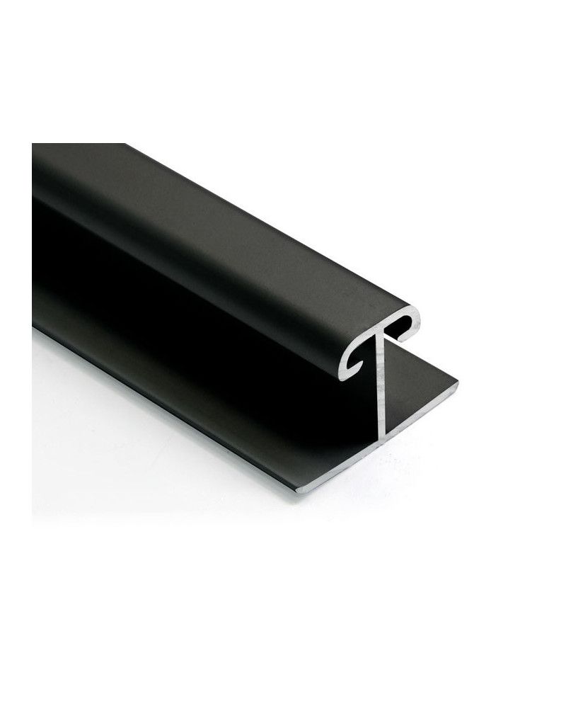 Perfil H 10 mm Negro Mate 1m | Unión de Paneles Ligera y Moderna