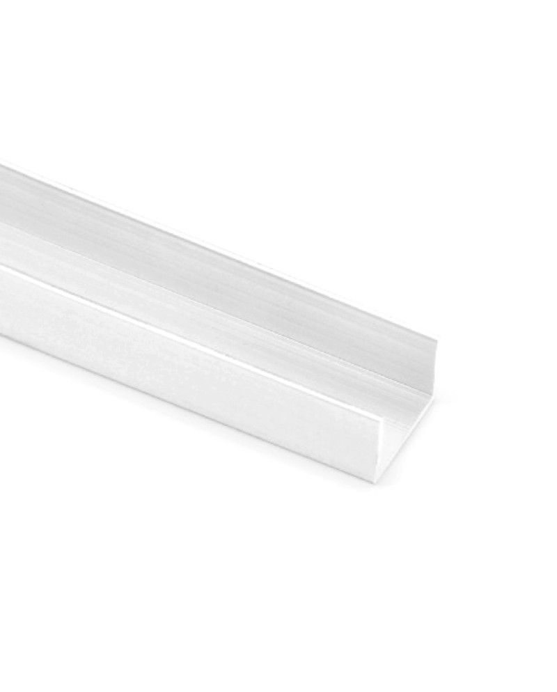 Perfil U 10 mm Blanco 1m | Remate y Protección de Paneles
