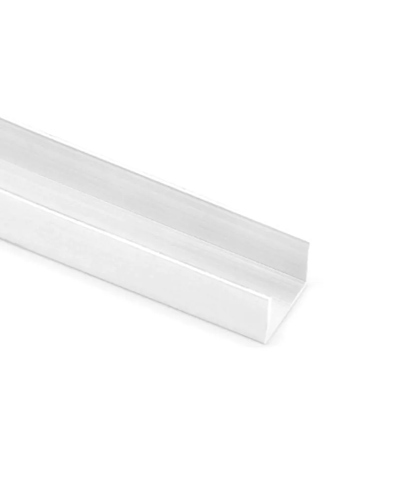 Perfil U 16 mm Blanco Mate RAL 9003 1m | Remate de Cantos Profesional