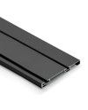 Kit Guías Armario Corredero Negro Mate | Carril Superior e Inferior
