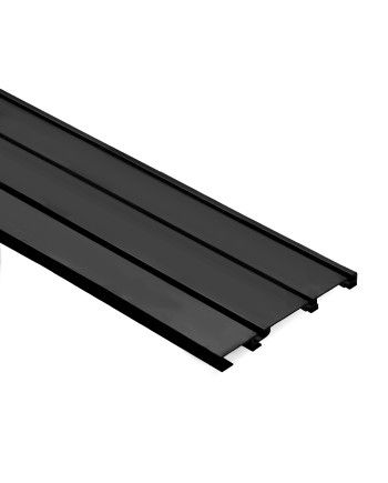 Kit Guías Armario Corredero 3 Carriles Negro Mate | Sistema Completo