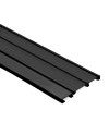 Kit Guías Armario Corredero 3 Carriles Negro Mate | Sistema Completo